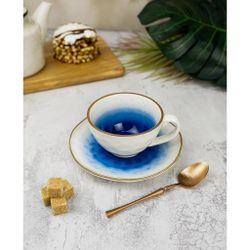 Чайная пара 240 мл d 10 см h5 см голубая фарфор "The   Eco" P.L. Proff Cuisine [1]