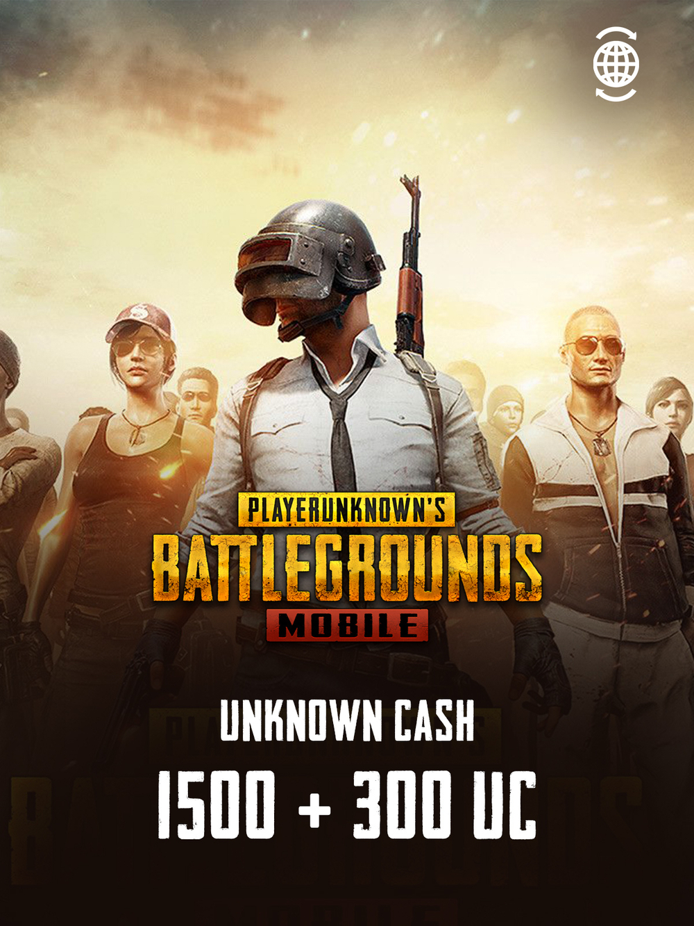 Игровая валюта PUBG Mobile 1500 + 300 UC [Цифровая версия]