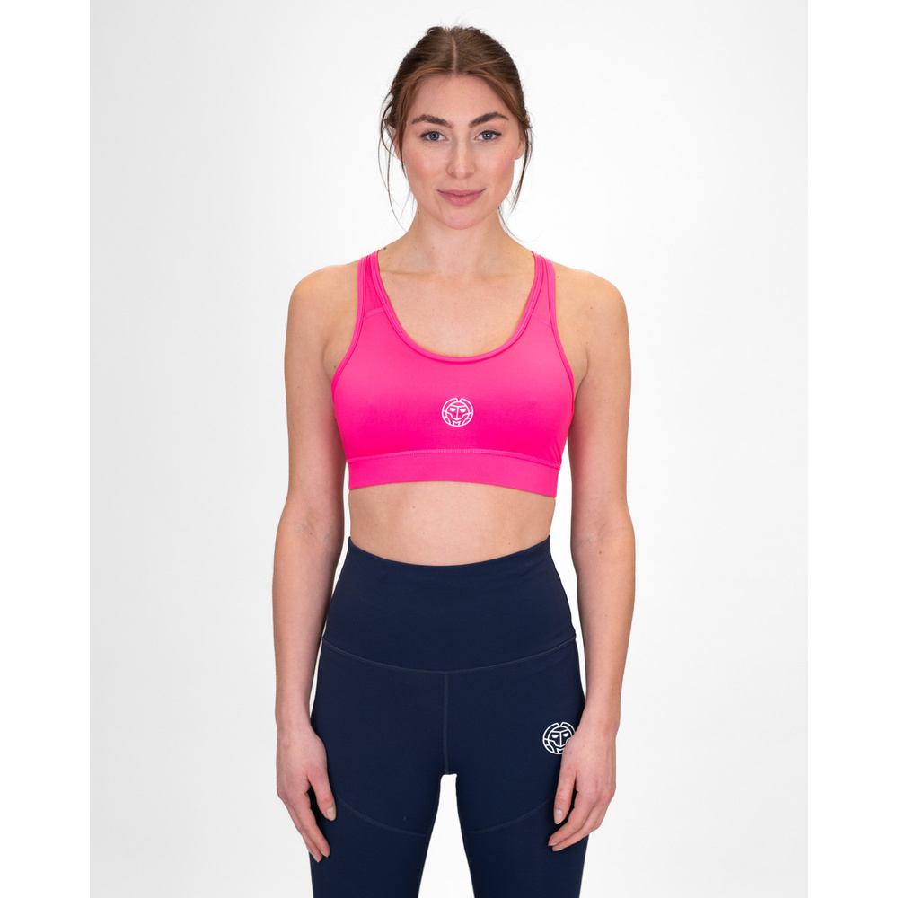 ОДЕЖДА ДЛЯ ТЕННИСА Женская, Спортивный бра BIDI BADU CREW MEDIUM SUPPORT BRA .