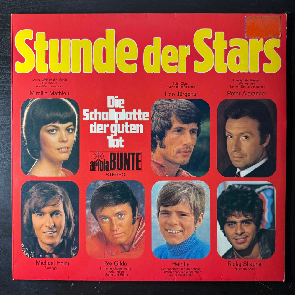 Сборник Stunde Der Stars - Die Schallplatte Der Guten Tat (Германия 1971г.)