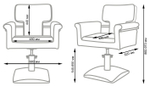 Парикмахерское кресло МД-77А, гидравлика