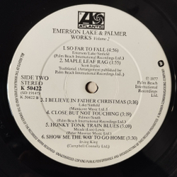 Винтажная виниловая пластинка LP Emerson Lake and Palmer Works (Volume 2) (UK 1977)