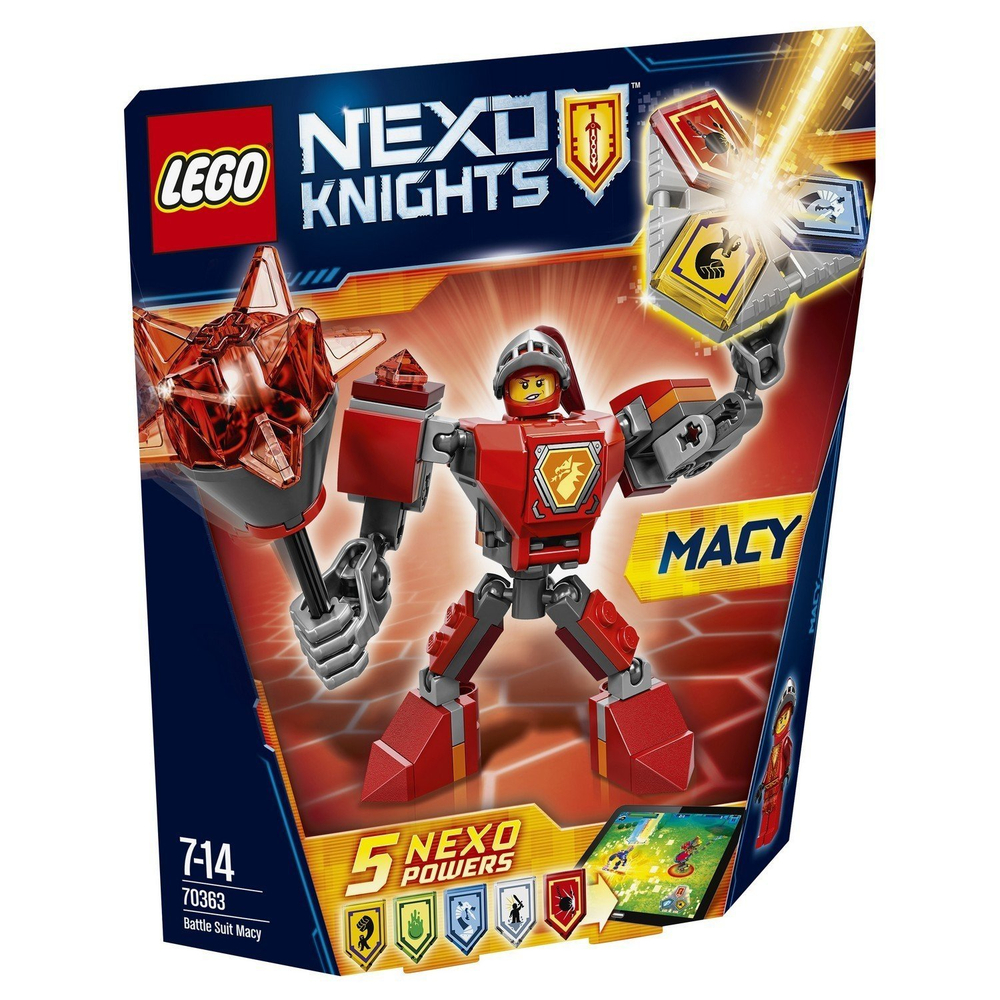 LEGO Nexo Knights: Боевые доспехи Мэйси 70363 — Battle Suit Macy — Лего Нексо Рыцари