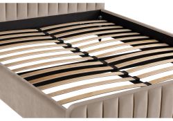 Двуспальная кровать Амелия 160х200 без ПМ бежевая