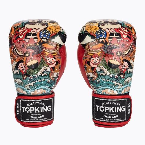 Боксёрские перчатки Top King Boxing Culture black/red TKBGCT-SL-2C3