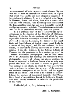 A manual of the Aramaic language of the Babylonian Talmud. grammar, chrestomathy and glossaries | Max Leopold Margolis