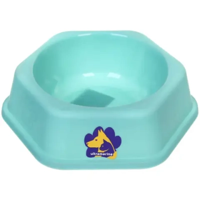 Миска пластиковая «МУРОЧКИН», цвет аквамарин, 17*5см/300мл