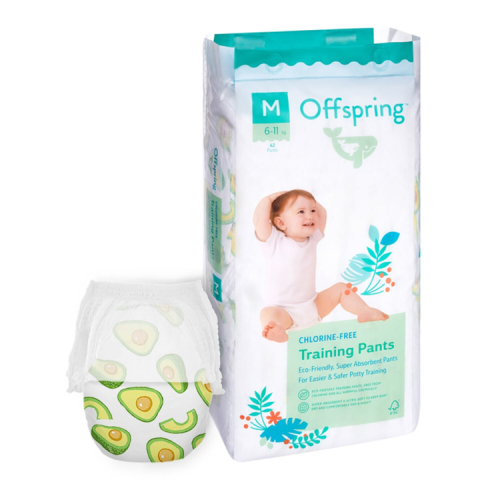 Offspring трусики-подгузники M 6-11кг 42шт авокадо