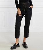 Хлопковые брюки с ремешком Peserico - черный(P04666A 02660)