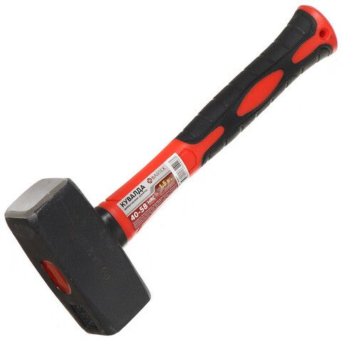 Кувалда 1.5 кг, фибергл.обрезин.рук, короткая, Bartex, шт