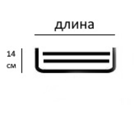 Карниз профильный алюминиевый трехрядный "Симпл" с боковинами и нахлестом, цвет белый