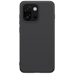 Усиленный противоударный чехол черного цвета от Nillkin для OnePlus 13T и 13s, серия Super Frosted Shield Pro