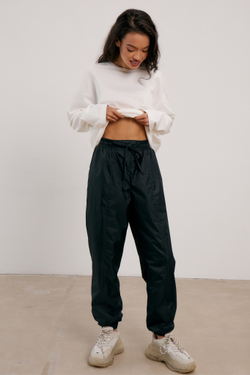 Джоггеры утеплённые, черные