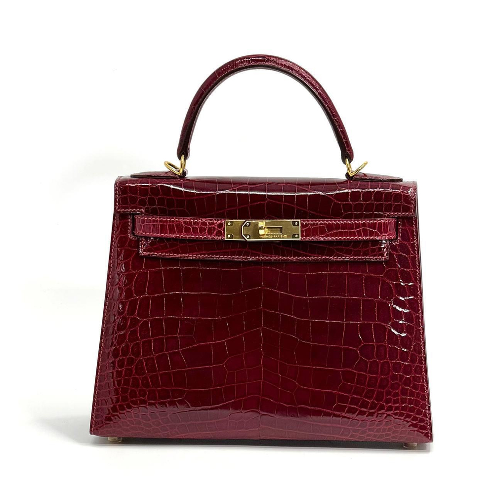 Сумка Hermes из кожи крокодила 28 см
