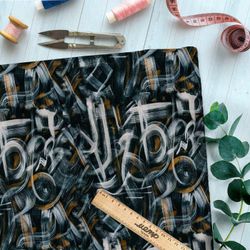 Ткань премиум сатин призрачные оттенки воспоминаний