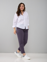 Брюки Бдж-129/серофиолетовый-джинс