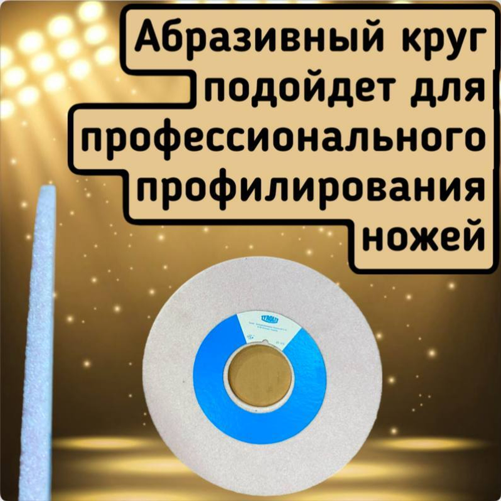 Абразивный круг 225х5х60 Tyrolit зерно 46, для профилирования ножей,станки RONDOMAT, WEINING