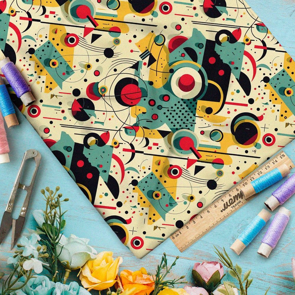 Ткань флис мысли Кандинского