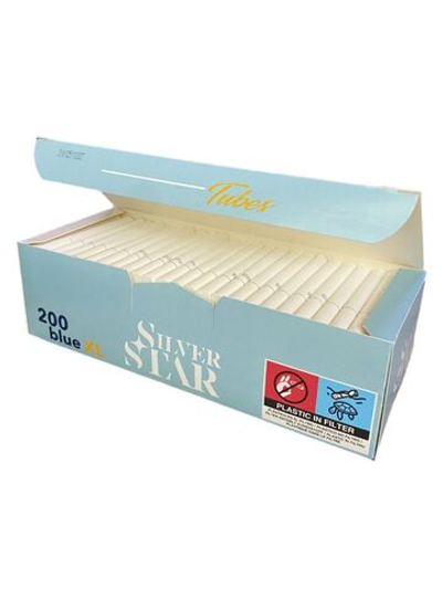 Гильзы для сигарет "Silver Star" KS Blue Super Flow XL 8.1/24мм 10х200шт (Комплект)