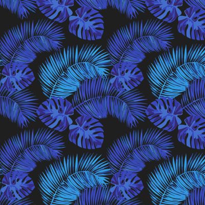 Листья пальмы и монстеры