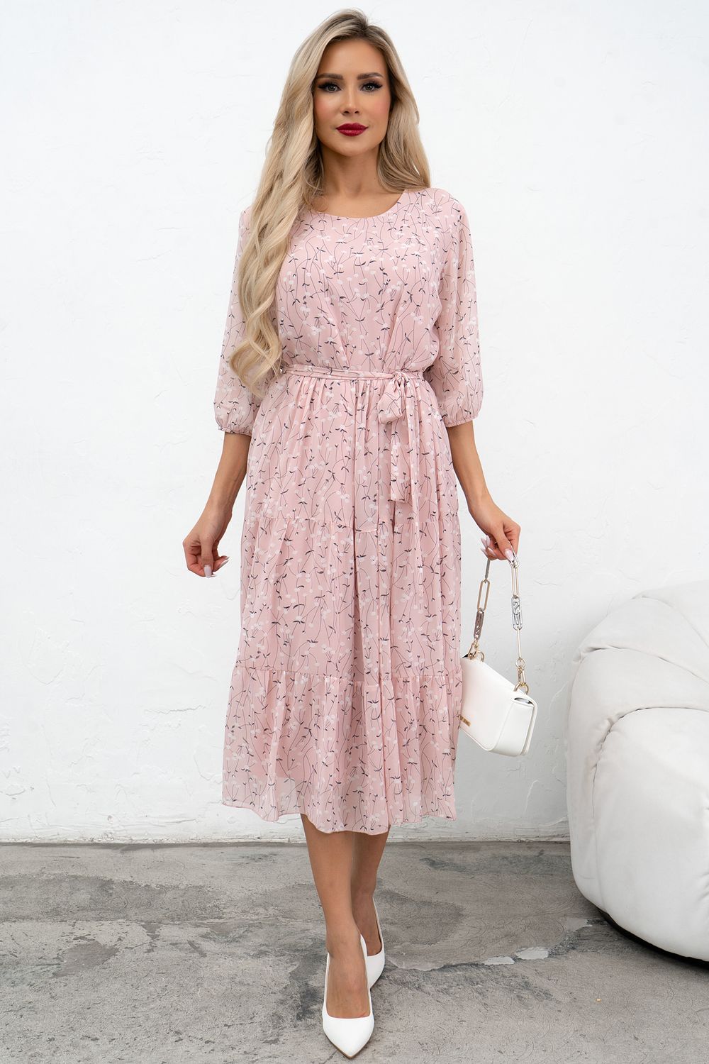 Платье Хелен (пудровый) Р11-1075/29 Nikol