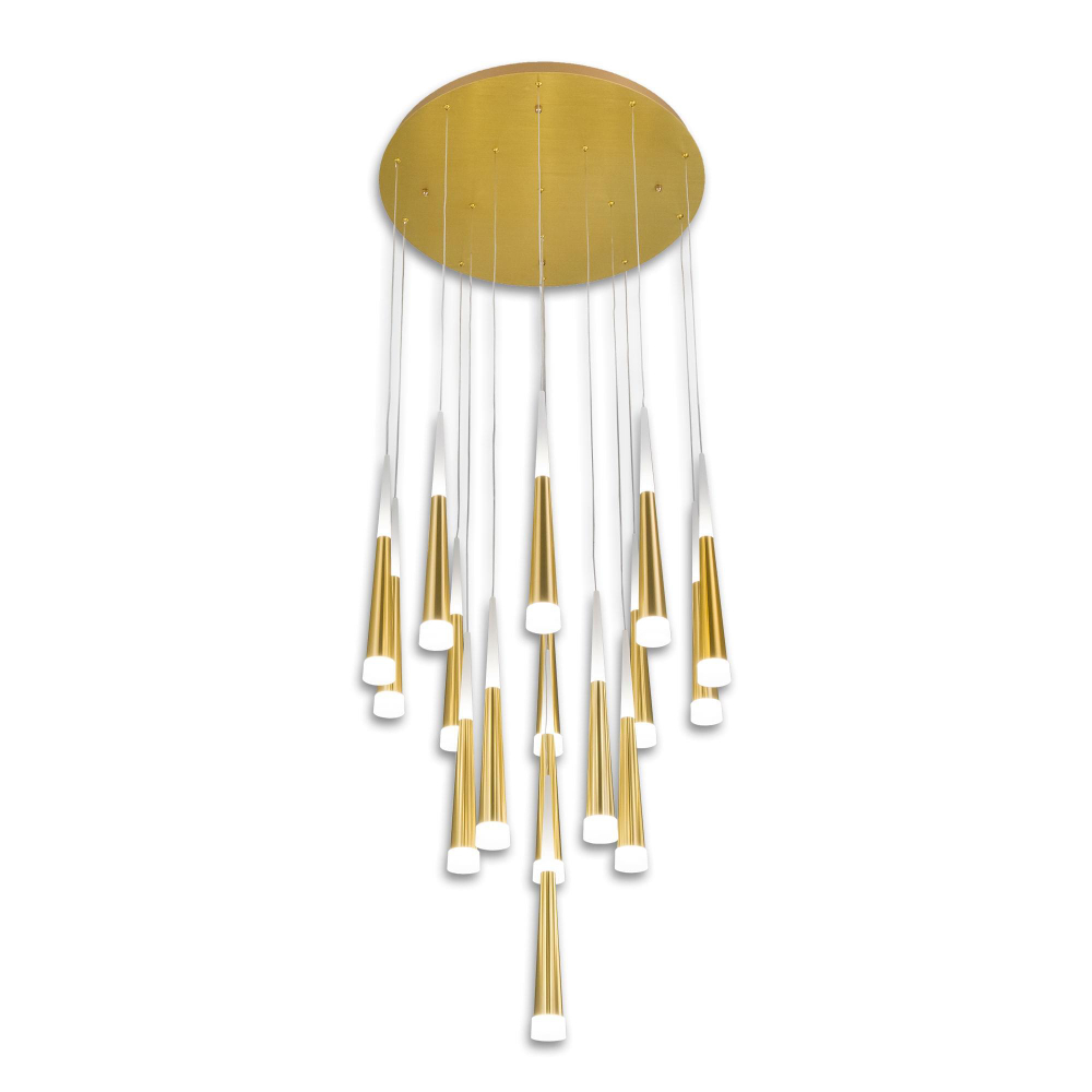 Citilux Вегас CL227162 LED Люстра каскадная Золото