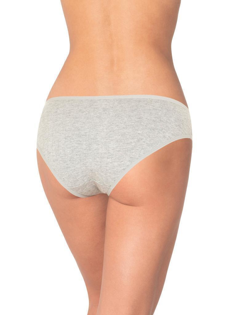 Трусики-слипы с декоративными вставками из кружева (Размер: S) (Цвет: серый)