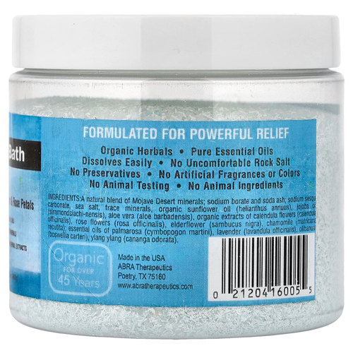 Abra Therapeutics, Moisture Revival Bath, подсолнух и лепестки роз, 482 г (17 унций)