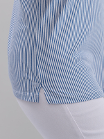 Блузка БЛ-122/белый-джинсцепочка