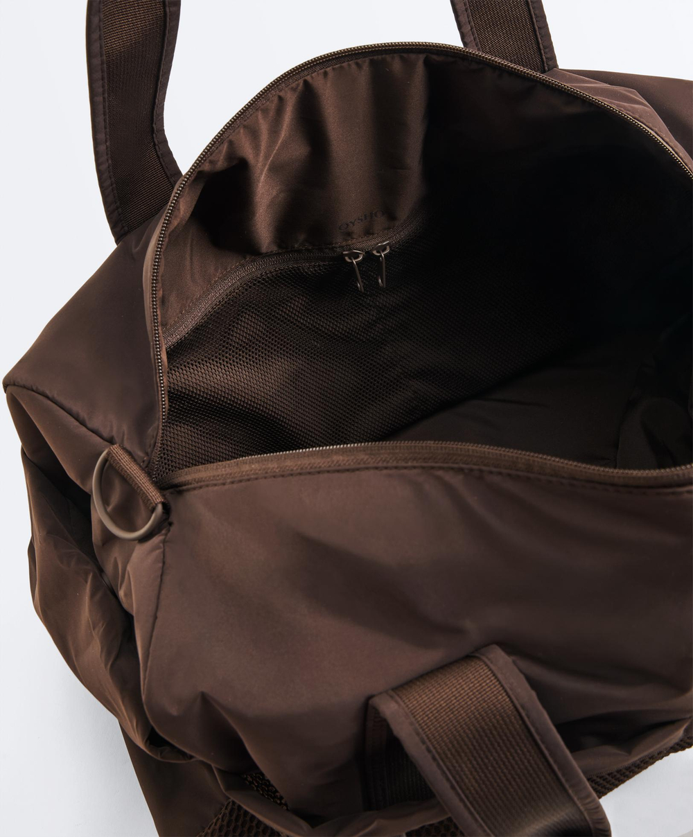 Oysho Техническая сумка с двумя отделениями, коричневый