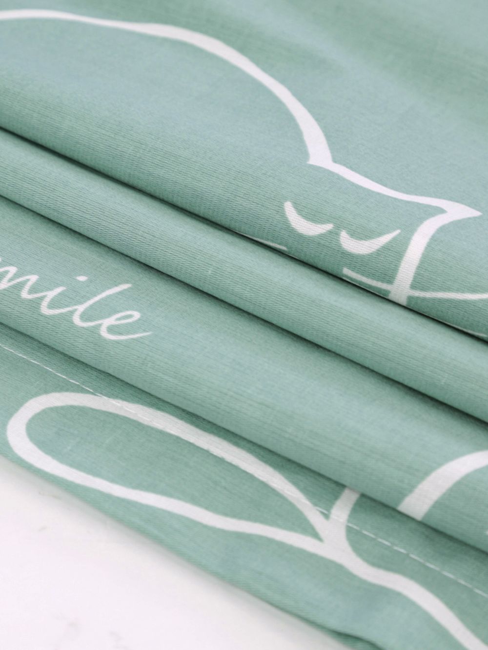 Наволочка комплект 2шт "КОТИКИ (мята)" 70х70 см Сказка сатин