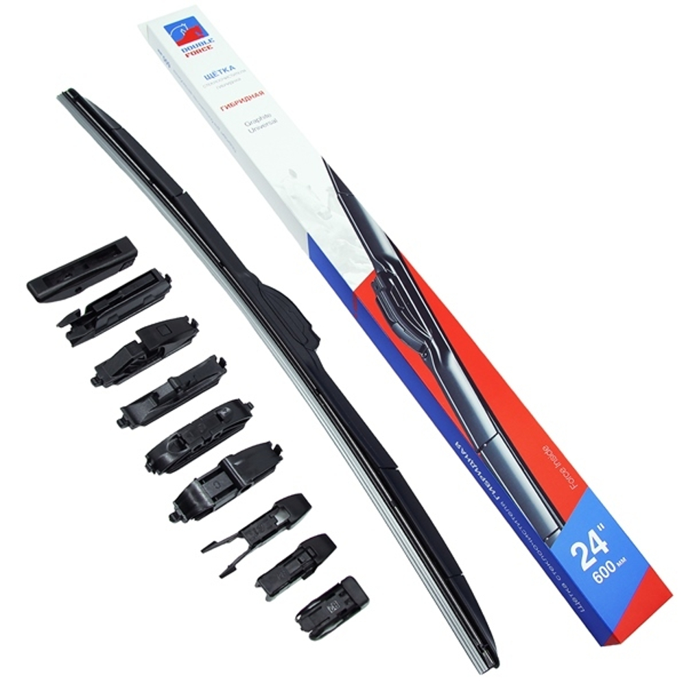 Щетка стеклоочистителя гибридная Double Force 600 мм (24") DFHY24