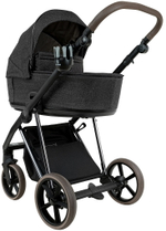 Детская коляска Roan Sol Vintage Luxury 2.0 3 в 1 с автокреслом Pituso Baesa Pro Black PIX/55/D Pixel/Dark/Nickel/руч.Cappuccino