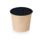 OSQ ROUND BOWL 400 BLACK WOOD