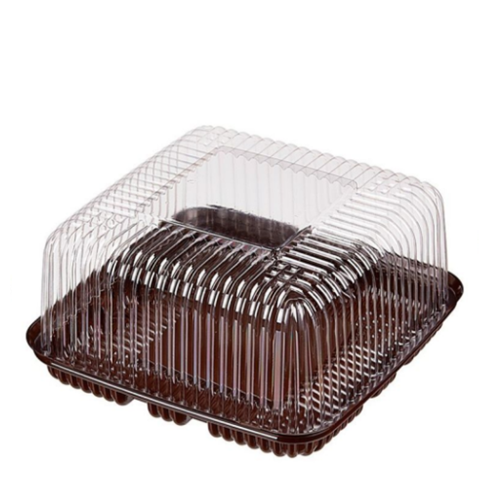 Комус ПР-Т-170 (1уп.=200шт.) Дно+Крышка контейнер прозрачный пластиковый для торта ёмкость