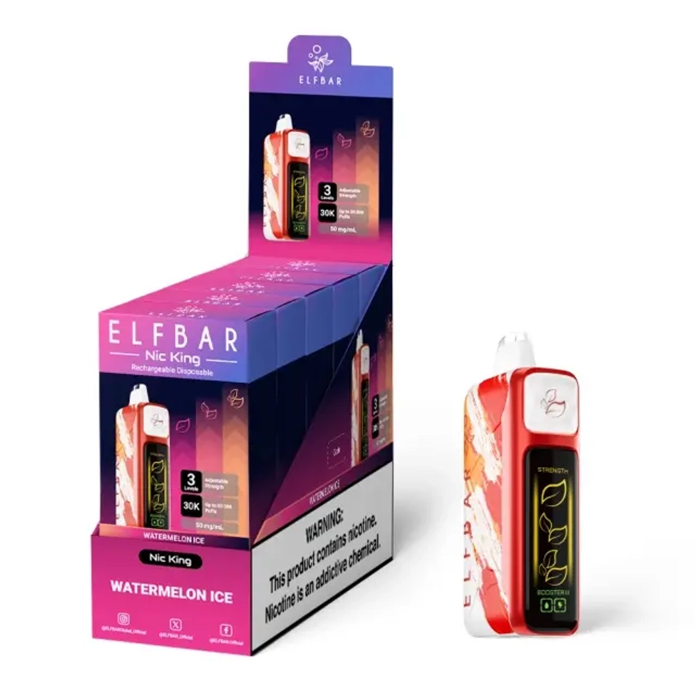 ELF BAR NIC KING 30 - Watermelon Ice (5%nic)