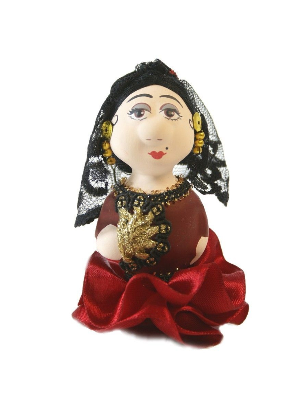 Кукла потешка фарфоровая Испаночка