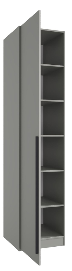 Шкаф-пенал Сиэтл однодверный, серый