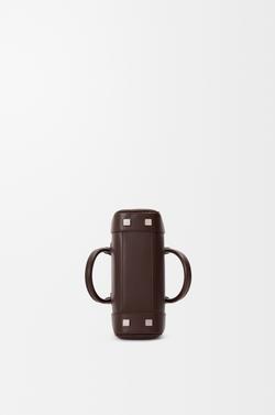 Loewe Укороченная сумка Amazona 23 из блестящей телячьей кожи, темно-каштановый