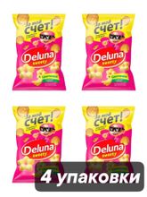 Кукурузные снеки Deluna Цветочки со вкусом банана 85 г x 4 шт