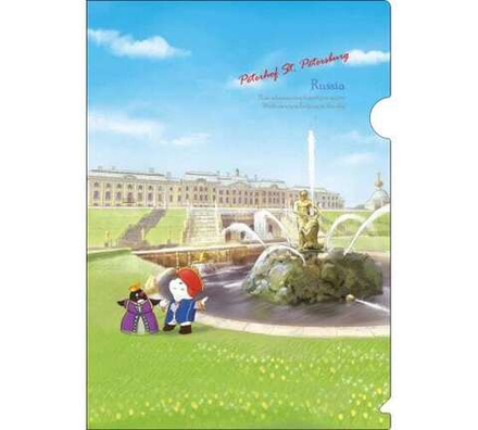 Папка уголок А4  с рисунком Петергоф