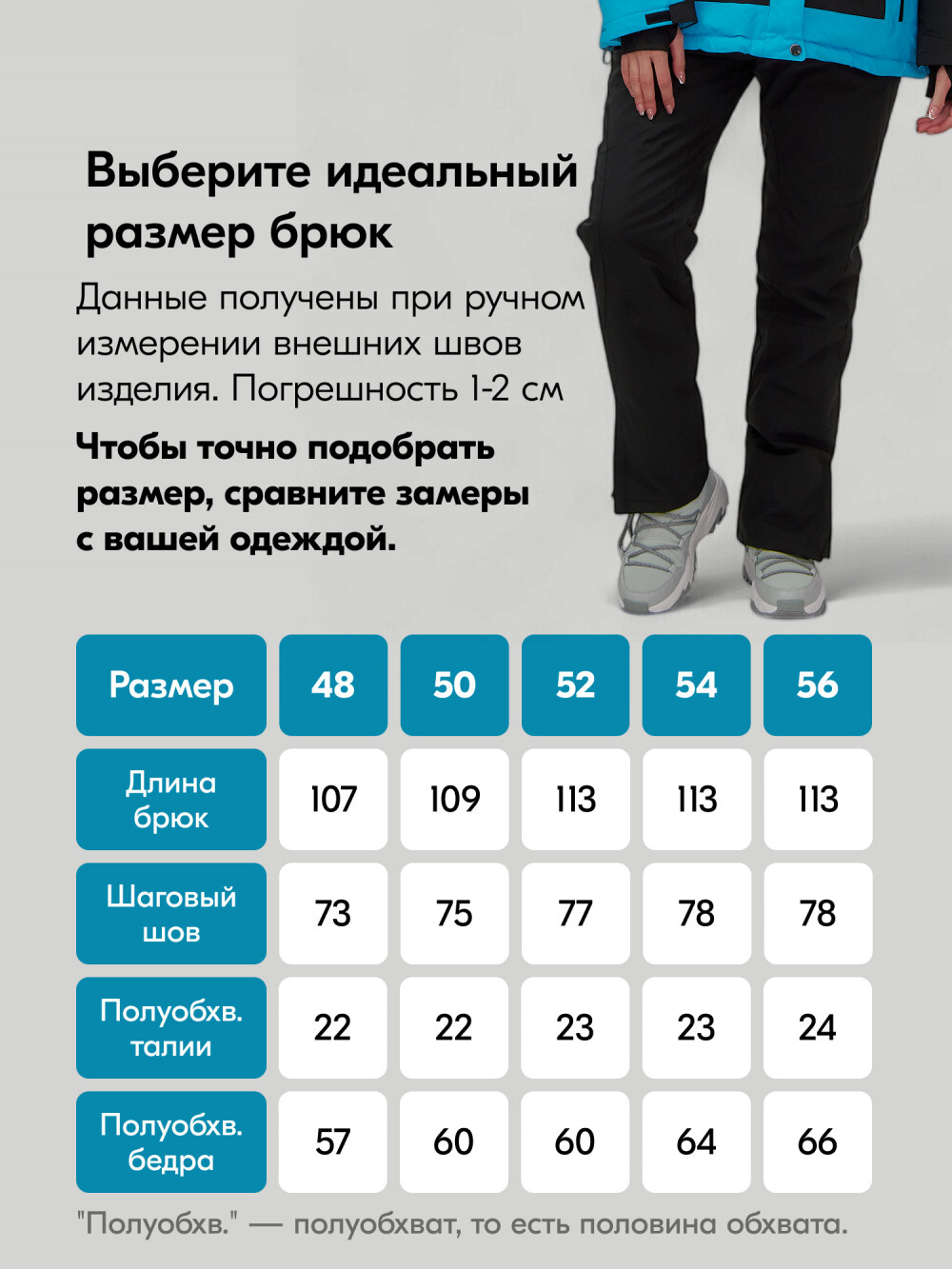 Горнолыжный костюм женский зимний большого размера синего цвета 07083S