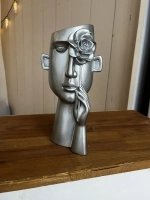 Кашпо - Скульптура - Гипсовая голова Романтик