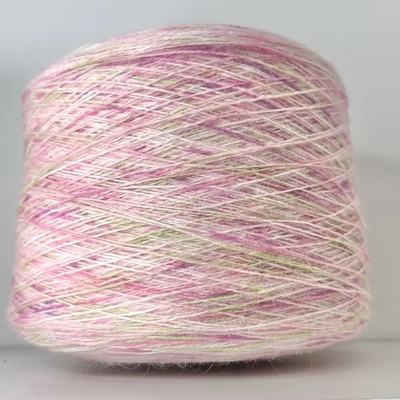 BRIGHT YARN; 70% ангора, 30% п/а; 600м/100гр; col. R094053BL, цвет секций: розовый, салатовый, коралл, фуксия; S721