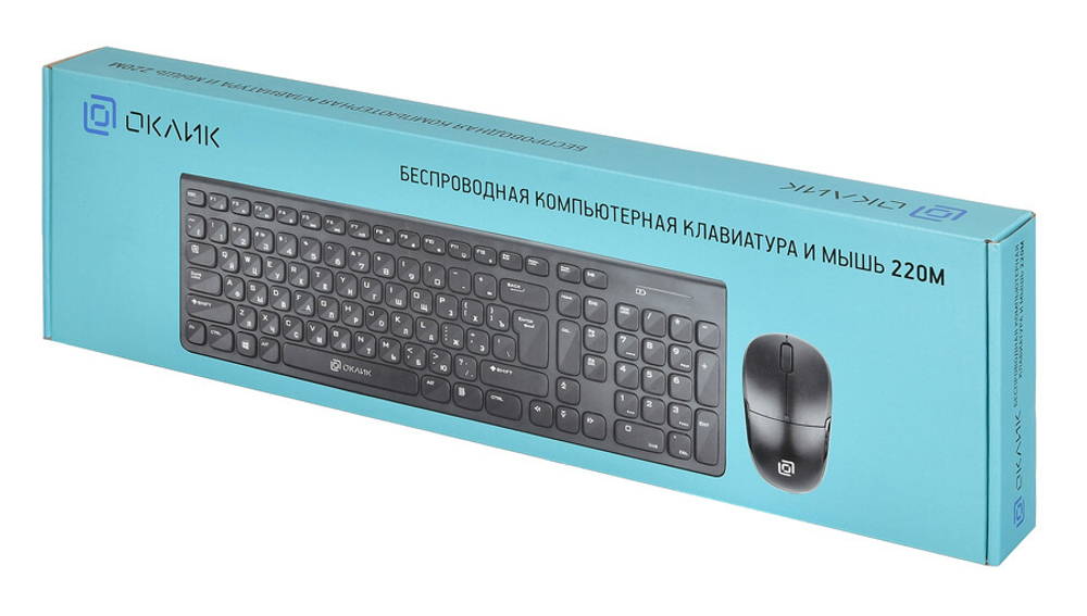 Комплект (клавиатура+мышь) Oklick 220M