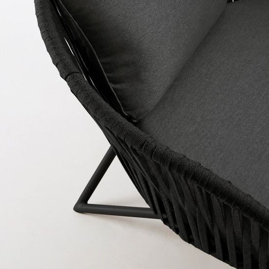 Веревочное кресло Branzie черное La Forma Испания