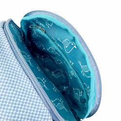 Мини-сумка пошет (pochette), с ремнем, MATILDASan, светло-синий, 25-8811-2, KUSUGURU