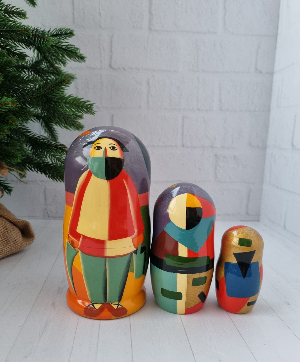 Матрёшка 3м 15см Малевич