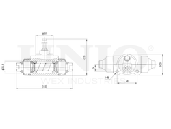 Цилиндр тормозной колесный UNIO BRC-20547