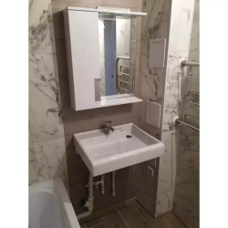 Панель ПВХ ВЕК фотопечать 3D матовая Мрамор белый декор 2700х250 мм